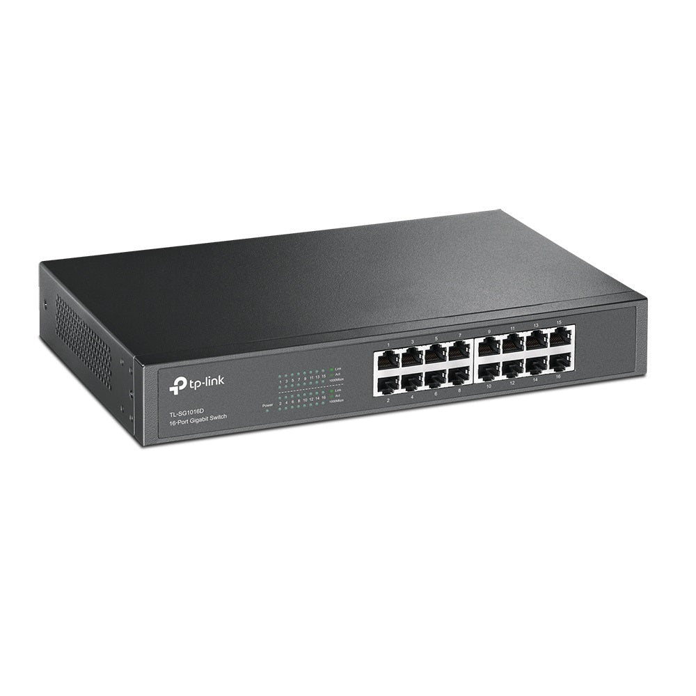 16-Port 10/100/1000Mbps Desktop Gigabit Switch (TP-Link SG1016D) 16-Port 10/100/1000Mbps Desktop Gigabit Switch (TP-Link SG1016D)